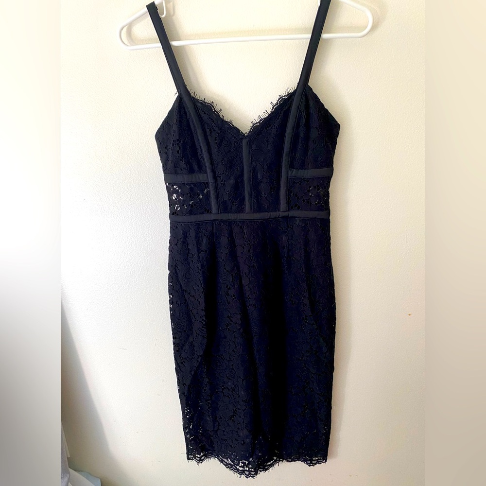 Express Lace Tight Fit Pencil Skirt Dress Size 8